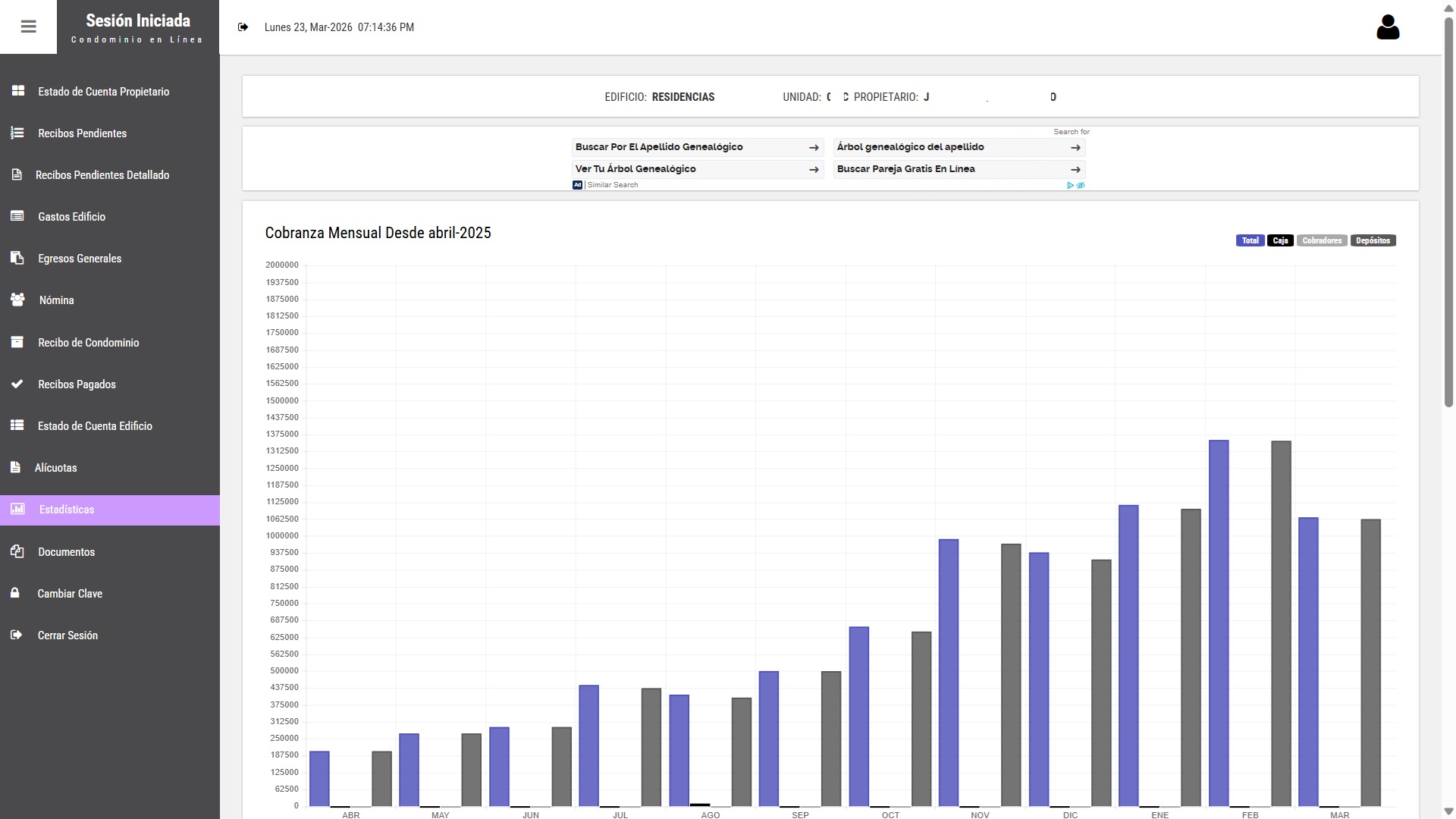 pagina administradora